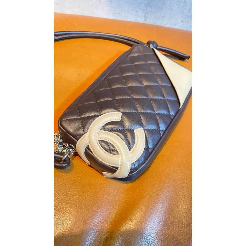 Chanel Cambon Accessory Pouch Handbag Brown One Shoulder - Picture 3 of 5